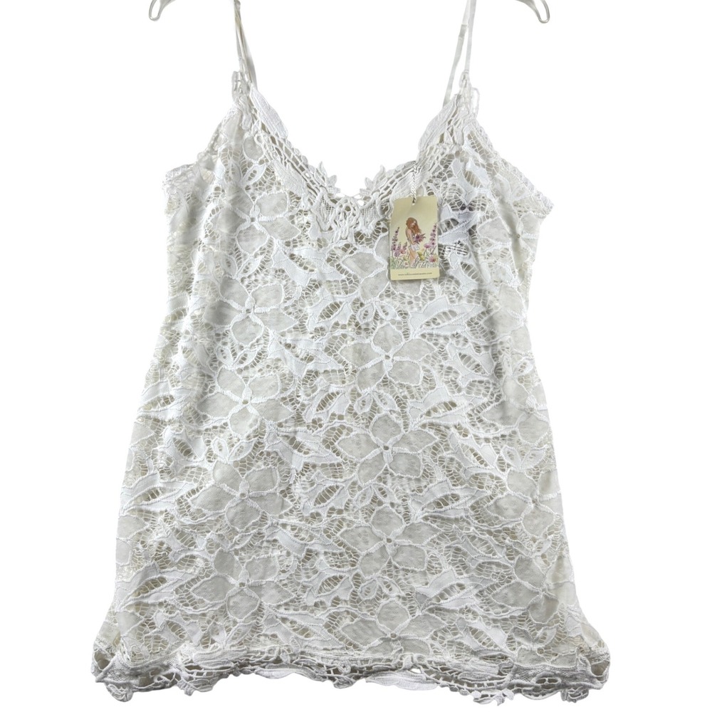 In Bloom by Jonquil Lace Camisole L‎ Sheer Floral Lace Lingerie Sleepwear